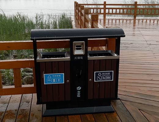 濱州市白鷺湖公園采購(gòu)分類果皮箱