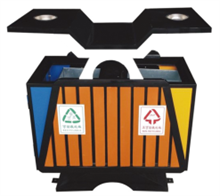 環保鋼木垃圾桶